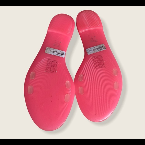 🔴 SOLD - Pink Jelly Slides - Picture 2 of 3